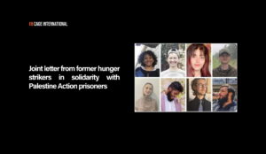 Joint letter from former hunger strikers in solidarity with Palestine Action prisoners